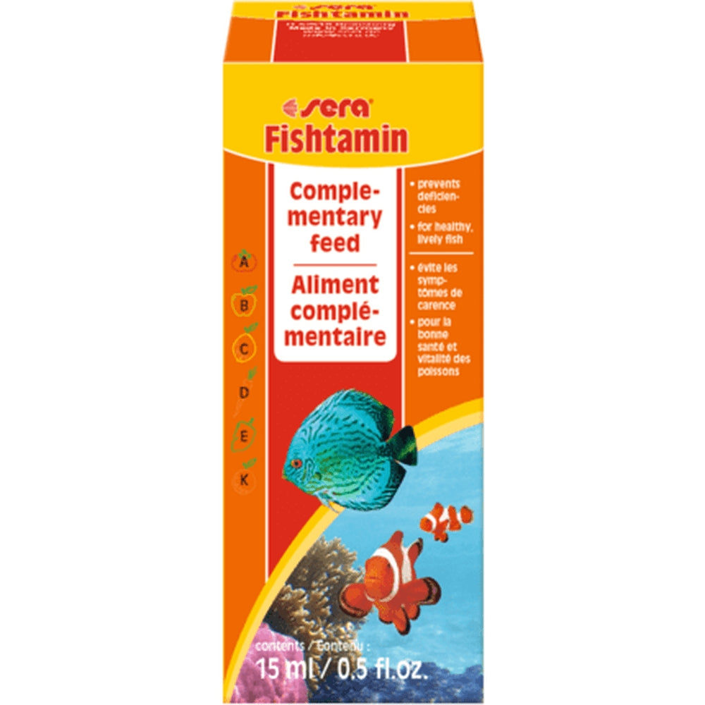 Folyékony vitaminok halaknak, Sera Fishtamin - 15ml