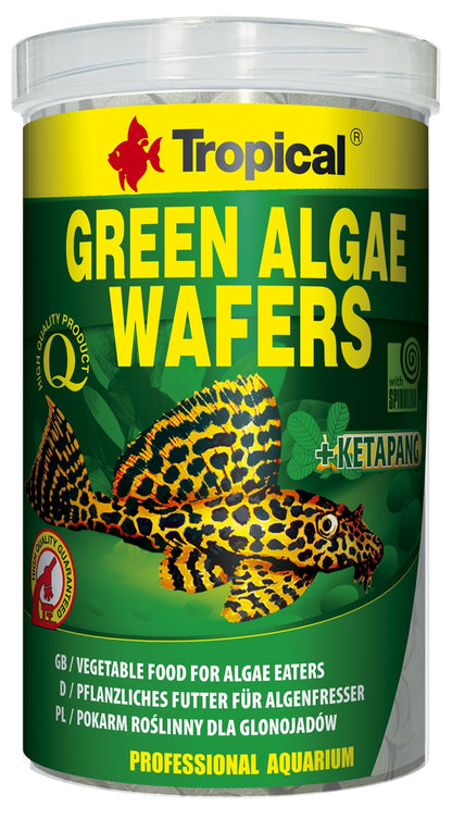 Hrana cu spirulina pentru pesti, Tropical Green Algae Wafers si ketapang - 113g