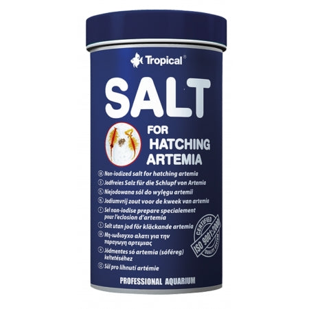 Sare pentru ecloziunea ouălor de Artemia, Tropical Salt for hatching Artemia, 300g/250ml