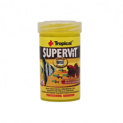 Hrana de baza pentru pesti de acvariu Tropical Supervit, 100ml / 20g