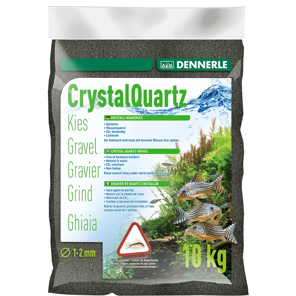 Substrat inert pentru acvariu, Dennerle, Crystal Quartz Gravel Diamond Black