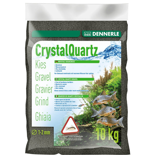 Inert szubsztrátum akváriumhoz, Dennerle, Crystal Quartz Gravel Diamond Black