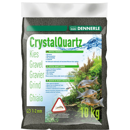 Inert szubsztrátum akváriumhoz, Dennerle, Crystal Quartz Gravel Diamond Black