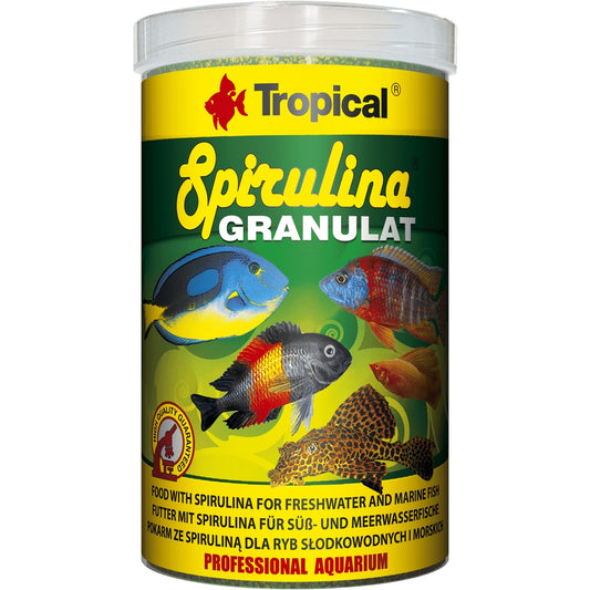 Granulált étel spirulinával, Tropical Spirulina Granulated 110g/250 ml