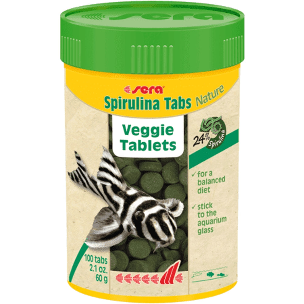 24% Spirulina tabletta, Sera Spirulina Tabs Nature