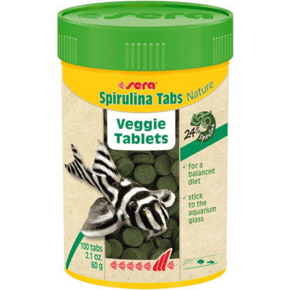 Tablete cu 24% spirulina, Sera Spirulina Tabs Nature