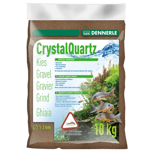 Inert szubsztrátum az akváriumhoz, Dennerle Crystal Quartz Gravel, Dark Brown