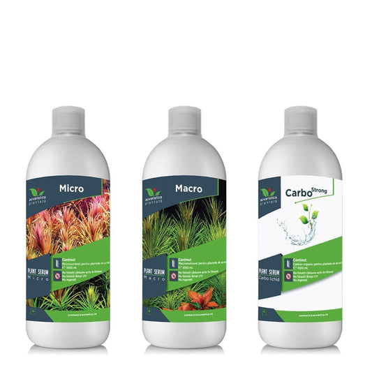 Package Fertilization Aquarium mikro-makro-szén növényi szérum