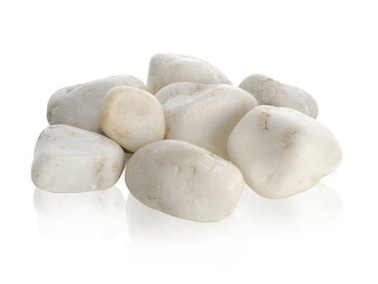 Pietre decorative de marmură, albe, pentru acvariu, biOrb Marble pebble set white