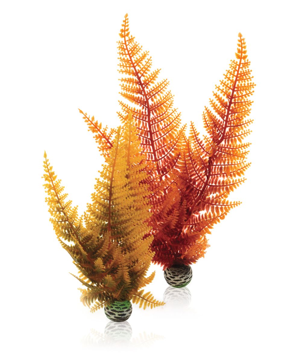 Decor artificial set 2 ferigi de toamnă, Oase biOrb aquatic autumn fern set 2