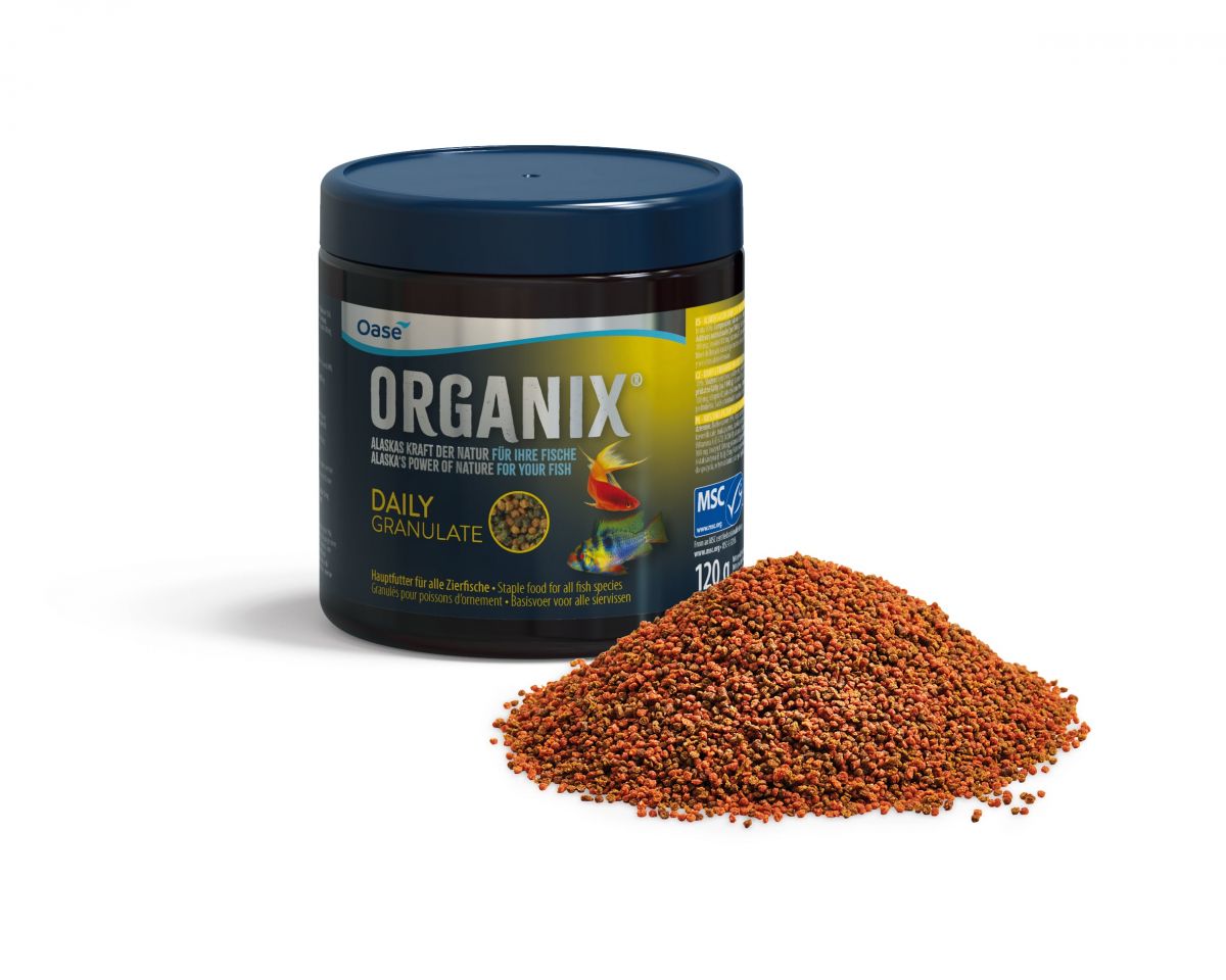 Granulált eledel díszhalaknak, ORGANIX Daily Granulated 250 ml / 120 g