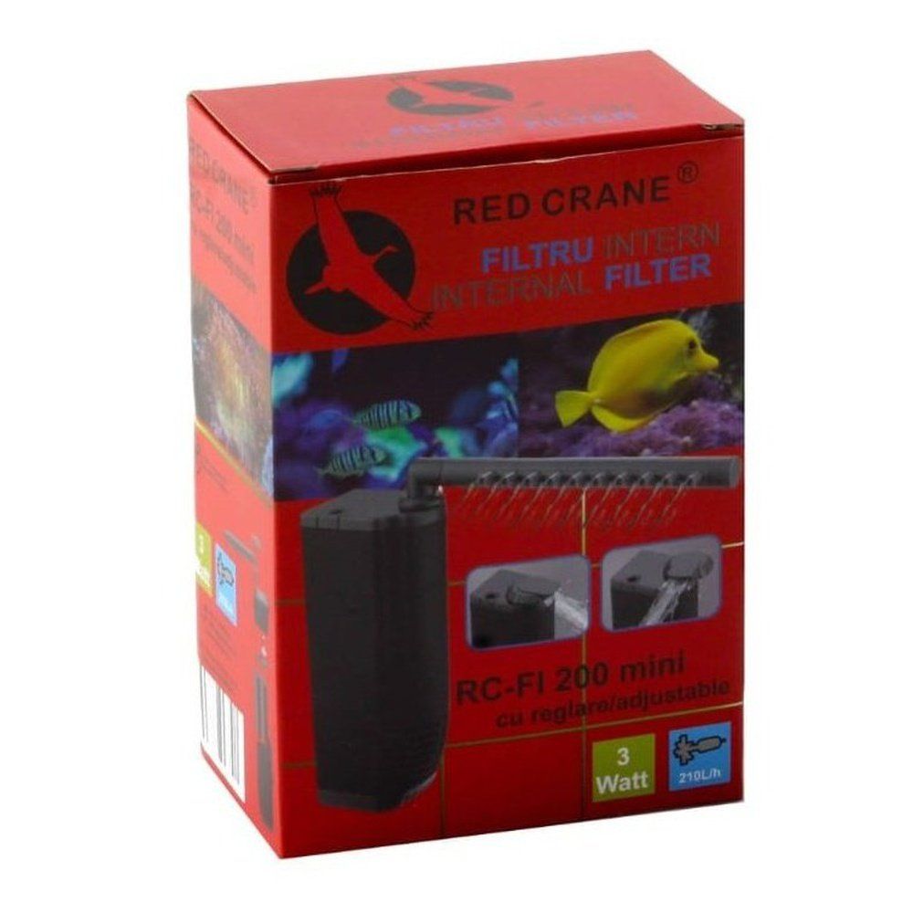 Állítható belső szűrő kis akváriumokhoz, Red Crane RC-FI 200 mini állítható