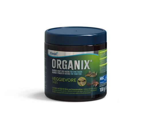 Táplálék tabletta formájában halaknak, ORGANIX Veggie Tabs 250 ml / 100 g