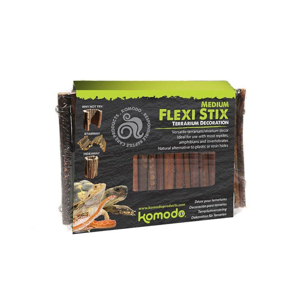 Betisoare din lemn pentru decorul terariului, Komodo Flexi Stix