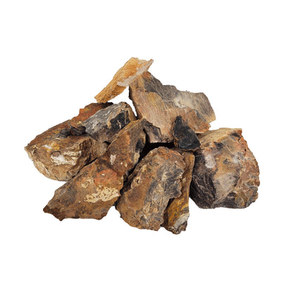 Akváriumok és terráriumok díszkövek, Wio, Fossil Wood Nano Rocks, 2 kg, 1-10 cm