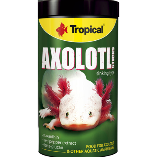 Etetőpellet axolotlokhoz, Tropical, Axolotl Sticks, 135 g/250 ml