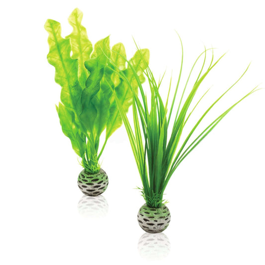 Mesterséges dekor zöld növény, Oase biOrb Easy plant set green, S/M/L
