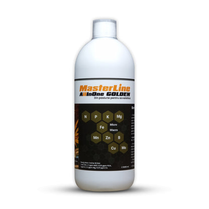 Fertilizant Masterline All In One Golden 1000 ml pentru plantele din acvariu