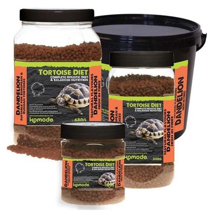 Hrană nutritivă sub formă de peleți pentru broaște țestoase, Komodo Tortoise Diet Dandelion 340 g