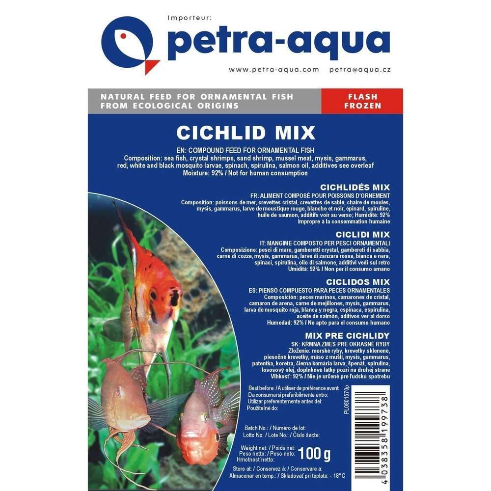 Hrană congelată mixtă pentru ciclide, CICHLIDEN MIX, blister 100 g