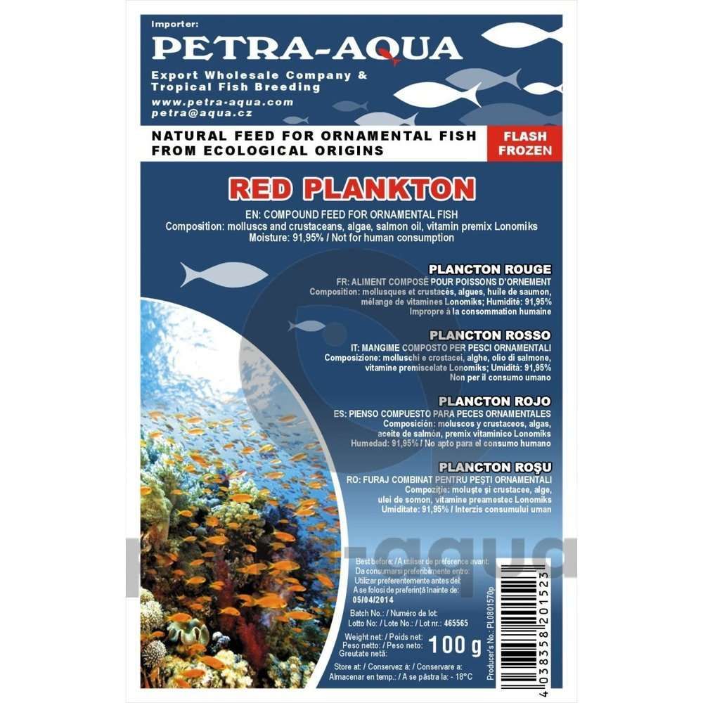 Hrana congelata pentru pesti ornamentali, RED PLANKTON, blister 100 g