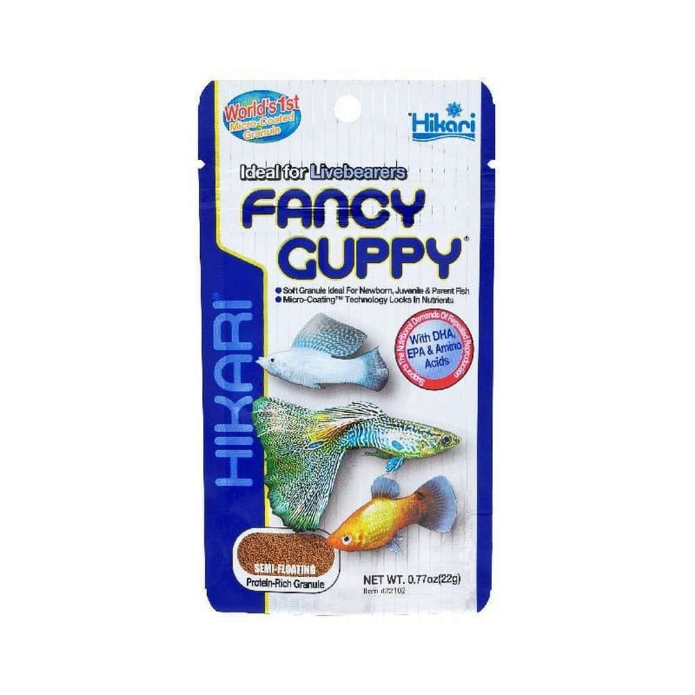 Hrana mini-granulata pentru pesti vivipari, Hikari Fancy Guppy,  22g