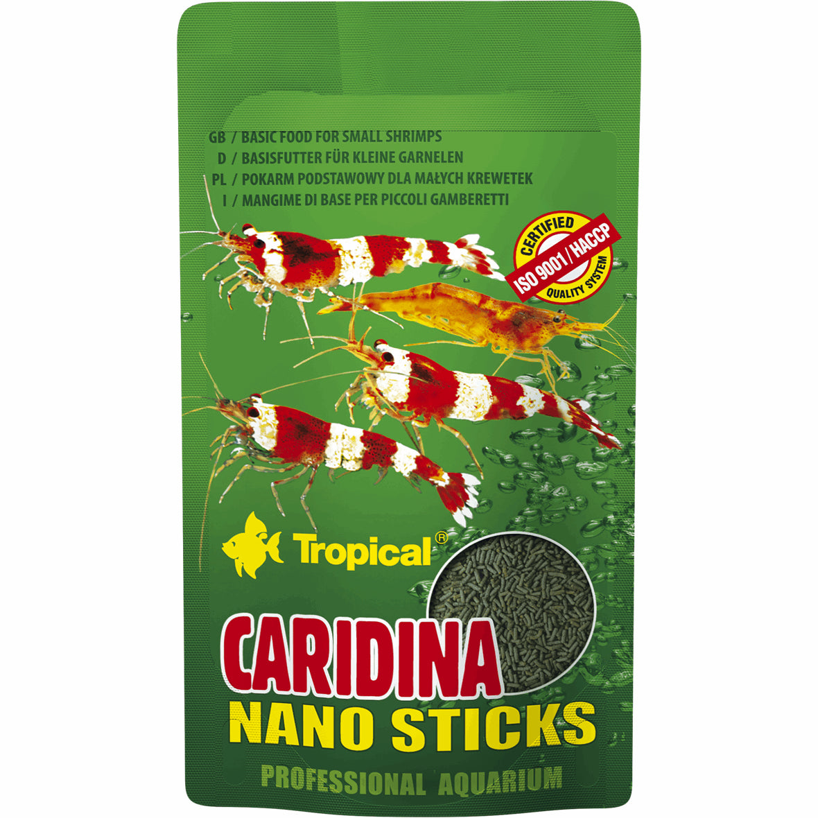 Garnélaeledel Tropical Caridina Nano Sticks 10g