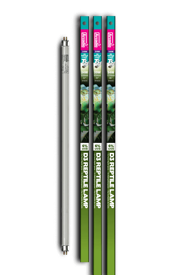 Neon pentru terariu, Arcadia T5 D3+ 6% UVB, 24W, 550mm