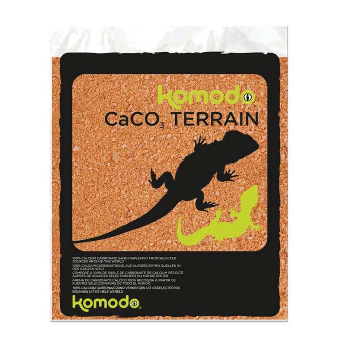 Kalcium-karbonát terráriumi homok, Komodo CaCo3 Sand - Black