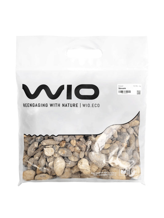 Kavics dekoráció akváriumba és terráriumba, Wio, Stream Gravel Mix, 2 kg, 8-40 mm