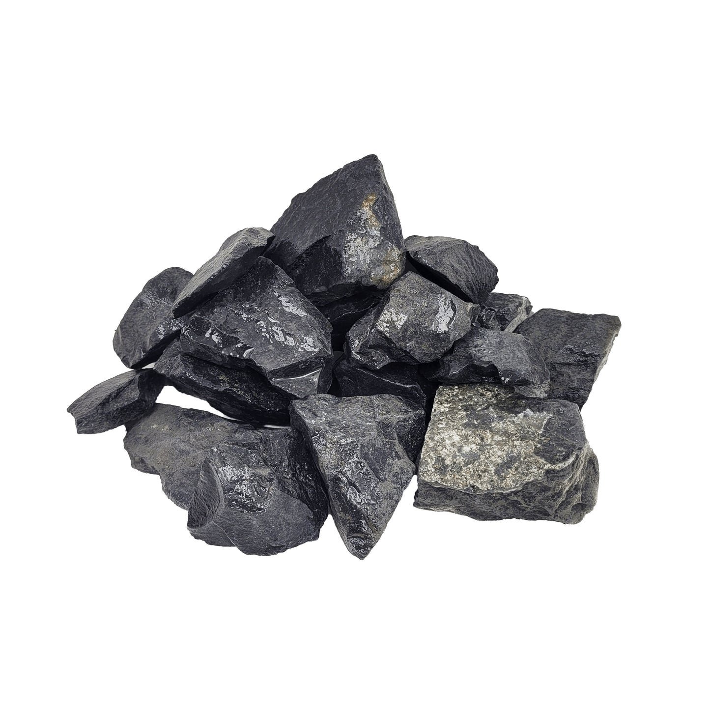 Díszítő kövek akváriumokba és terráriumokba, Wio, Black Venom Nano Rocks, 2 kg, 1-10 cm