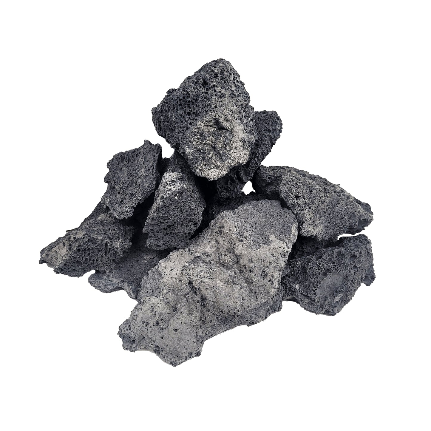 Díszítő kövek akváriumokba és terráriumokba, Wio, Darwin Black Lava Nano Rocks, 1,5-2 kg, 1-10 cm