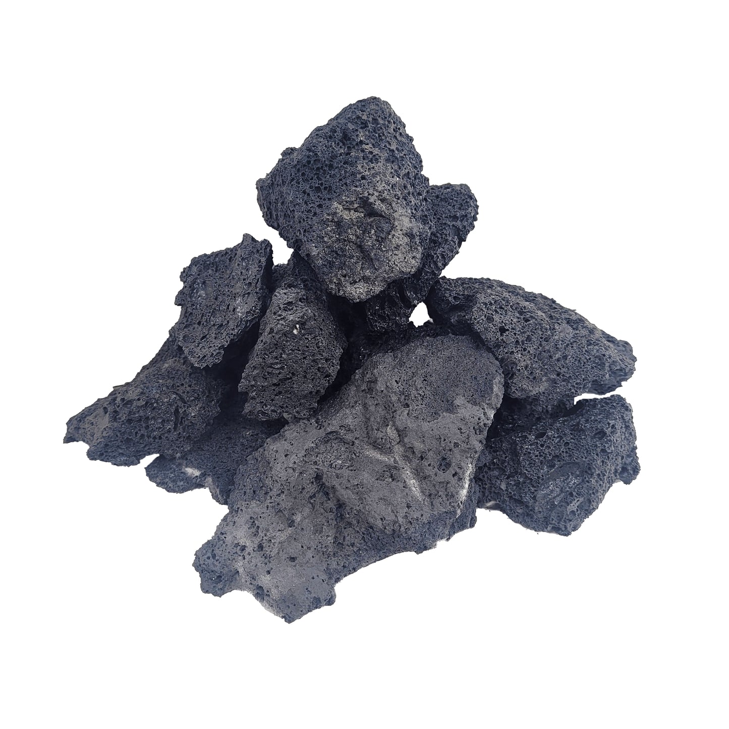 Díszítő kövek akváriumokba és terráriumokba, Wio, Darwin Black Lava Nano Rocks, 1,5-2 kg, 1-10 cm