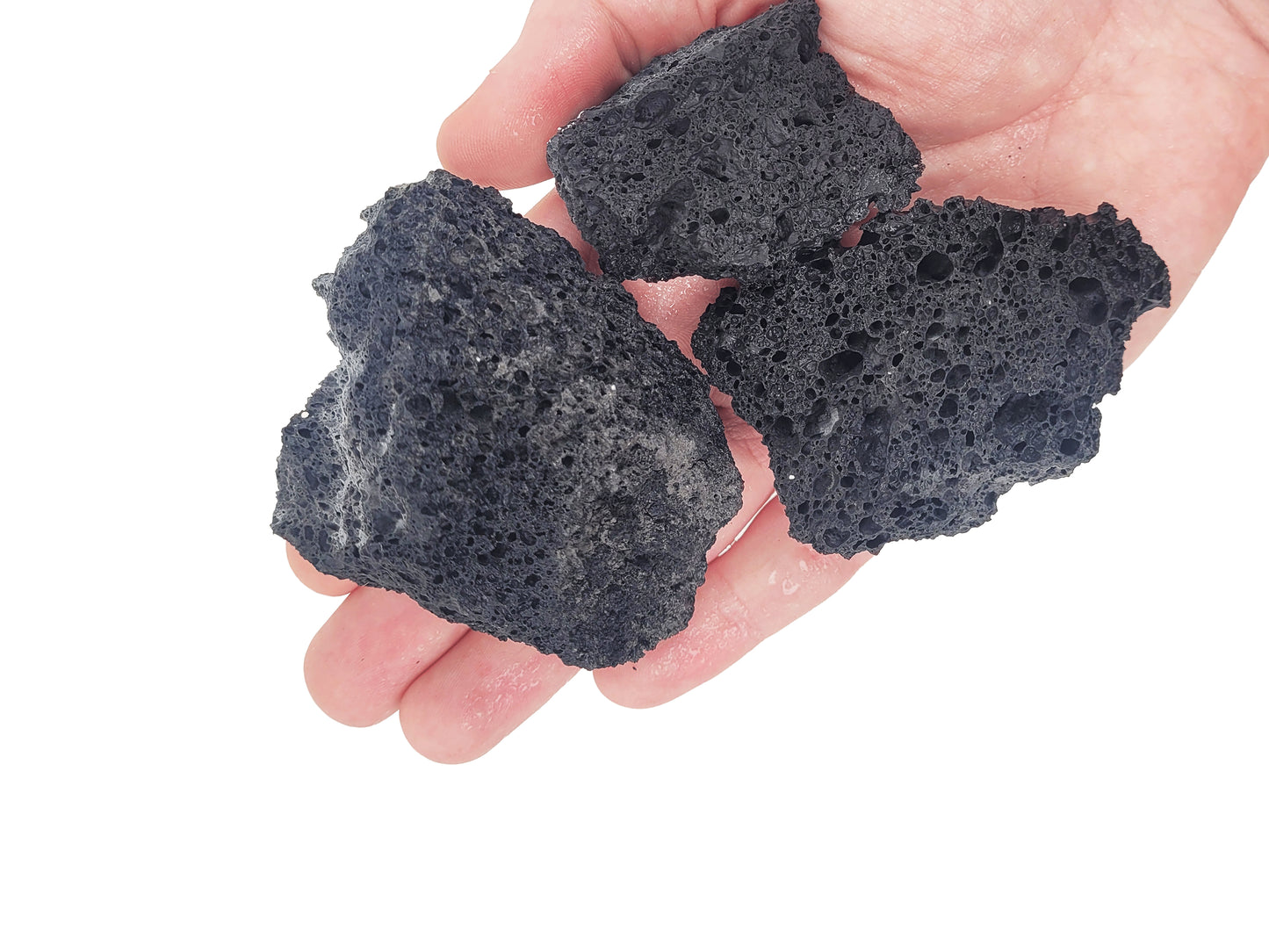 Díszítő kövek akváriumokba és terráriumokba, Wio, Darwin Black Lava Nano Rocks, 1,5-2 kg, 1-10 cm