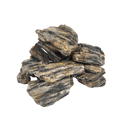 Pietre decor acvarii si terarii, Wio, Grey Fossil Wood Nano Rocks, 2 kg, 3-10 cm