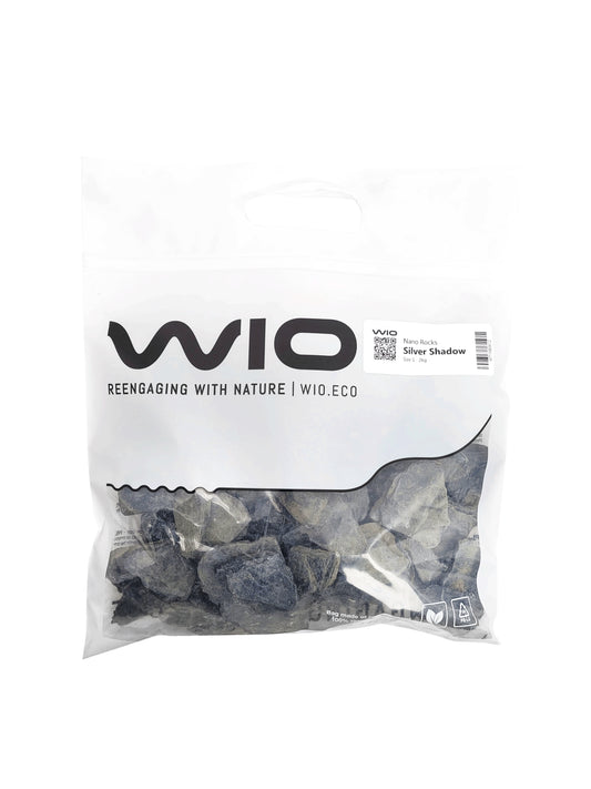 Díszítő kövek akváriumokba és terráriumokba, Wio, Silver Shadow Nano Rocks, 2 kg