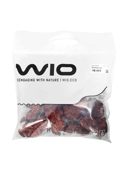 Akváriumok és terráriumok díszkövek, Wio, Wild Red Lava Nano Rocks, 2 kg, 1-10 cm