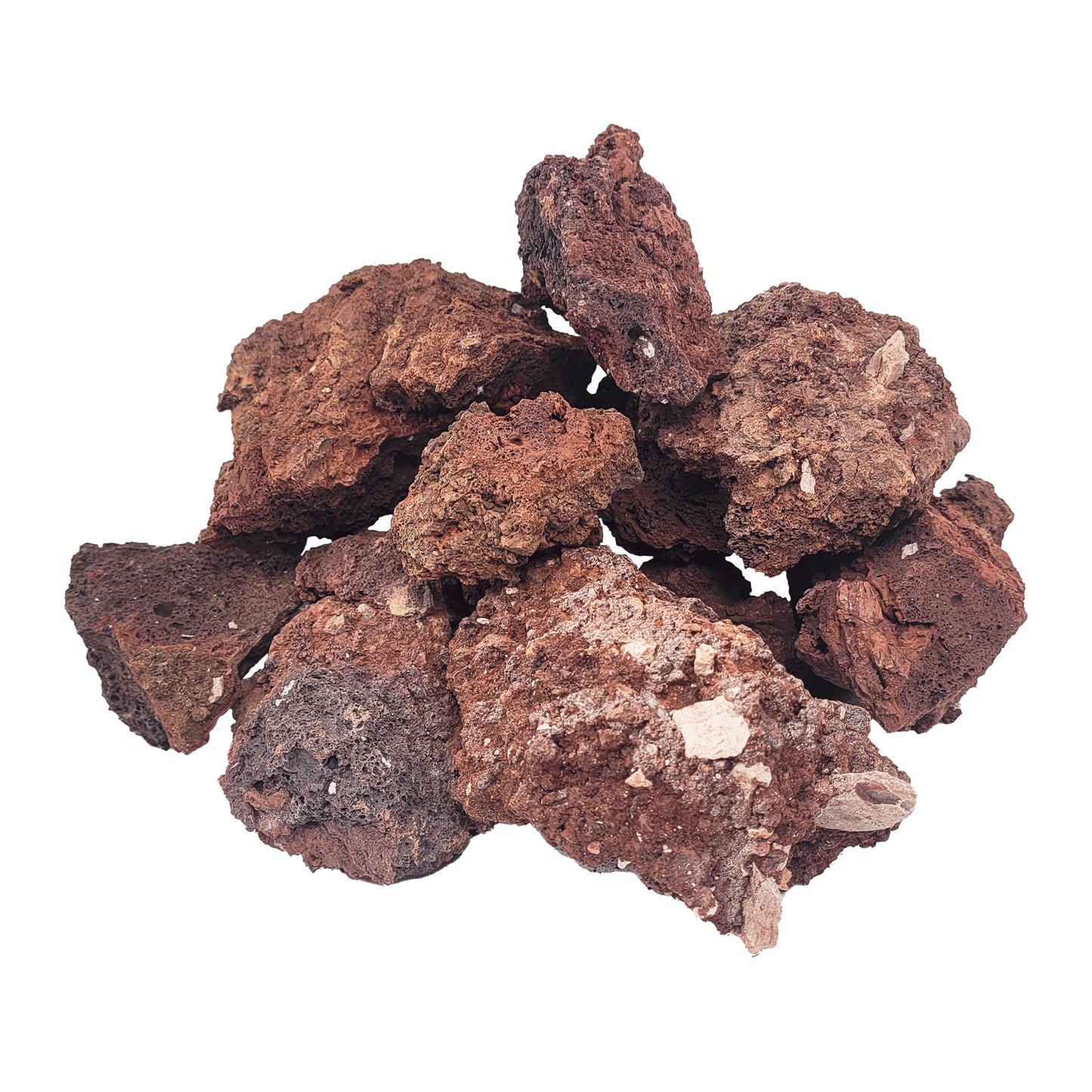 Akváriumok és terráriumok díszkövek, Wio, Wild Red Lava Nano Rocks, 2 kg, 1-10 cm