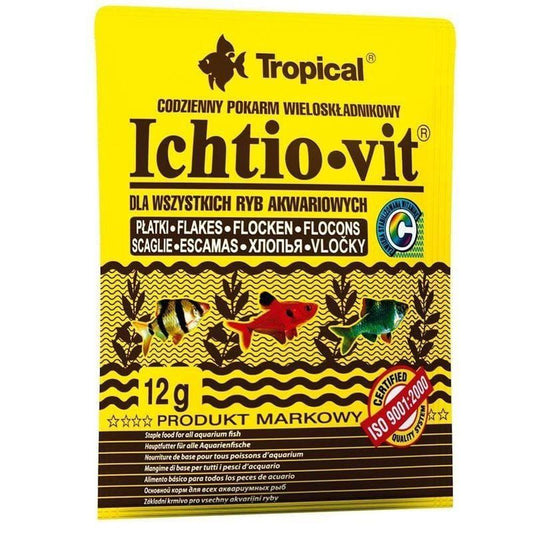 Fulgi pentru pesti omnivori, Tropical Ichtio-Vit, 12g