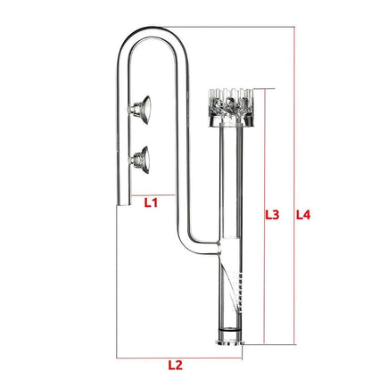 Skimmer, Chihiros Spiral type glass skimmer - 13 mm