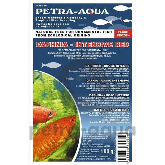 Hrană congelată pentru pești ornamentali, DAPHNIA INTENSIVE RED, blister 100 g