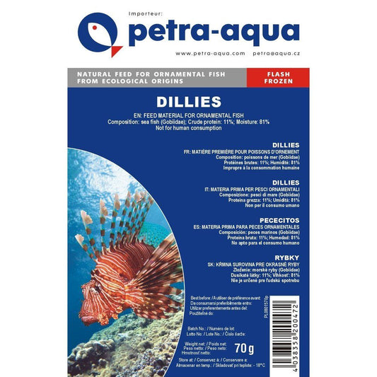Hrana congelata pentru pesti ornamentali, DILLIES, blister 100 g