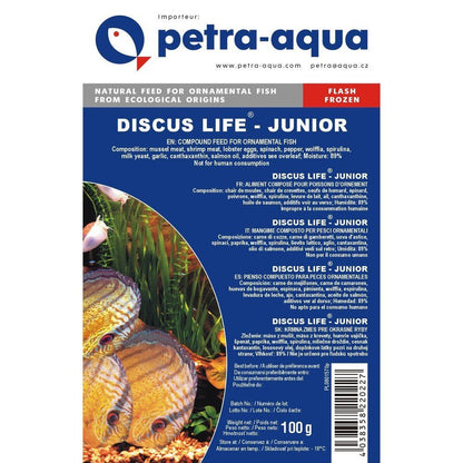 Hrană congelată pentru pești ornamentali, DISCUS LIFE JUNIOR, blister 100 g