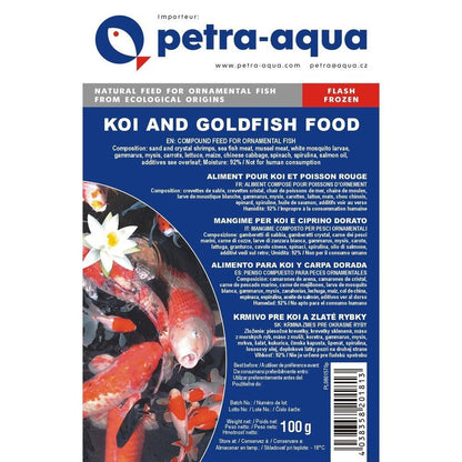 Fagyasztott eledel díszhalaknak   KOI AND GOLDFISH FOOD, blister 100 g