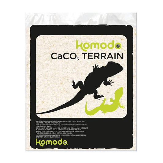 Nisip alb pentru terariu din carbonat de calciu, Komodo CaCo3 Sand, White, 4 kg