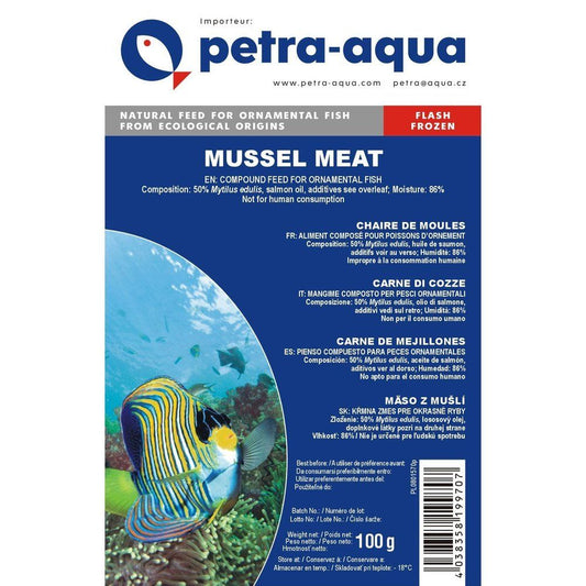 Hrană congelată pentru pești ornamentali, MUSSEL MEAT, blister 100 g