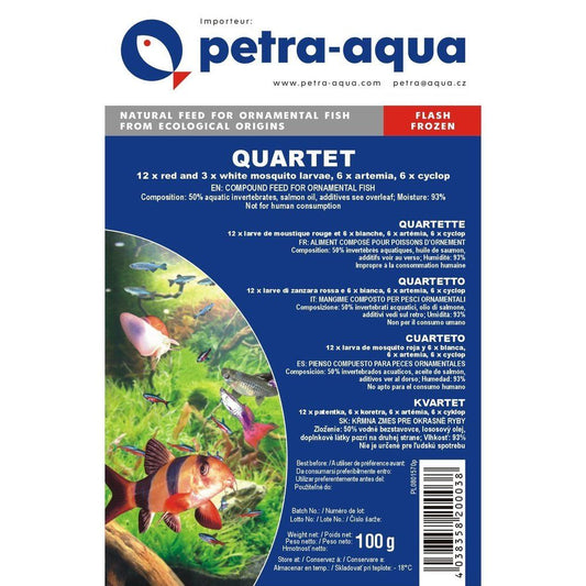 Hrană congelată pentru pești ornamentali, QUARTET, blister 100 g