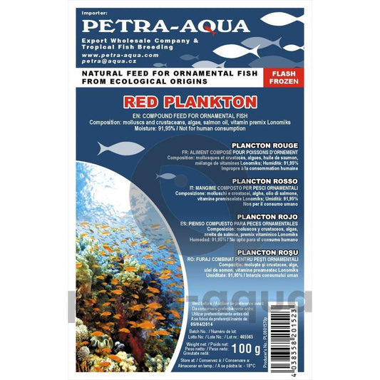 Hrana congelata pentru pesti ornamentali, RED PLANKTON, blister 100 g