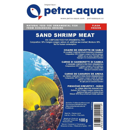 Hrană congelată pentru pești ornamentali, SAND SHRIMP MEAT, blister 100 g