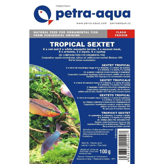 Hrana congelata pentru pesti ornamentali, SEXTET TROPICAL, blister 100 g